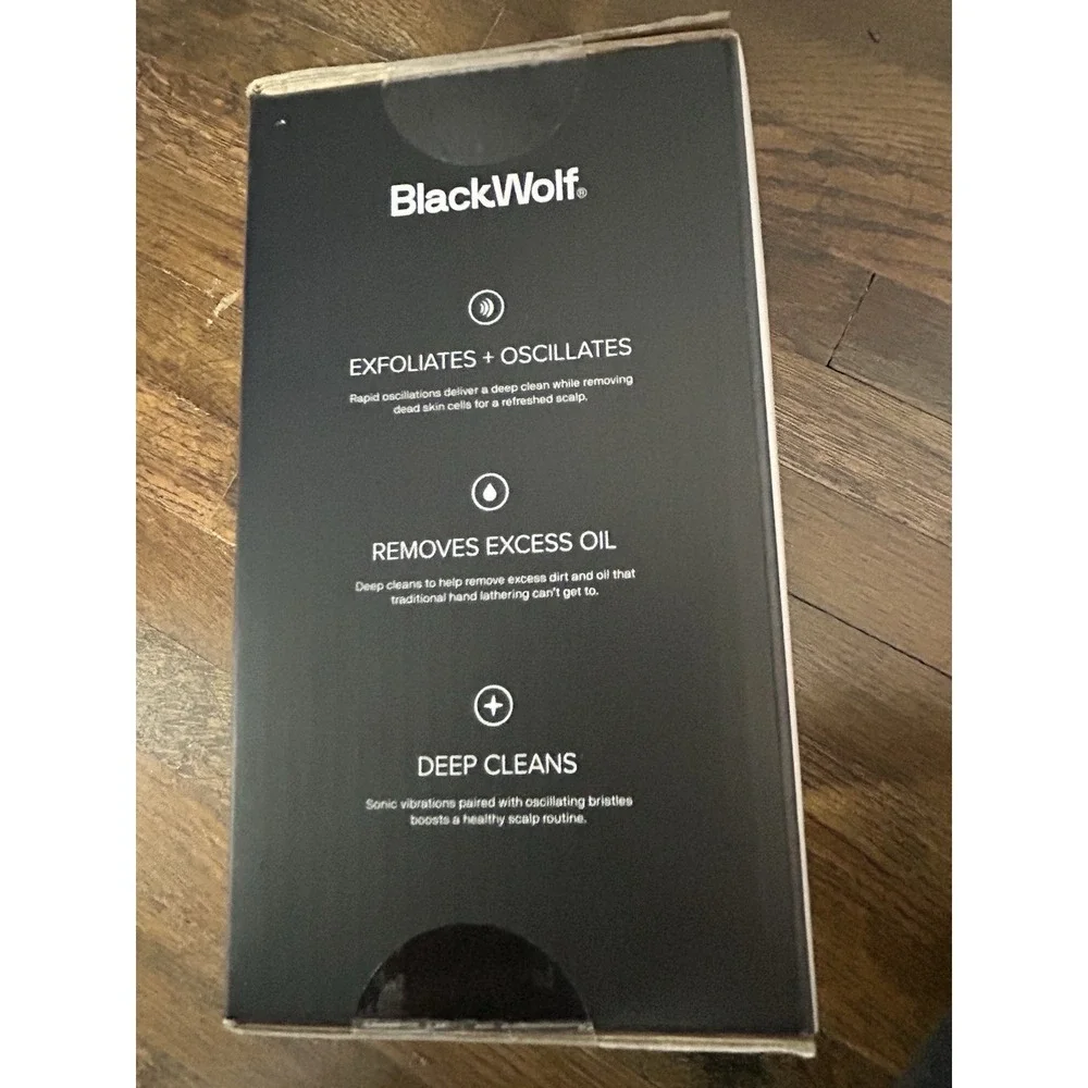 BlackWolf Sonic Scalp Cleaning device Exfoliate Deep Clean Scalp